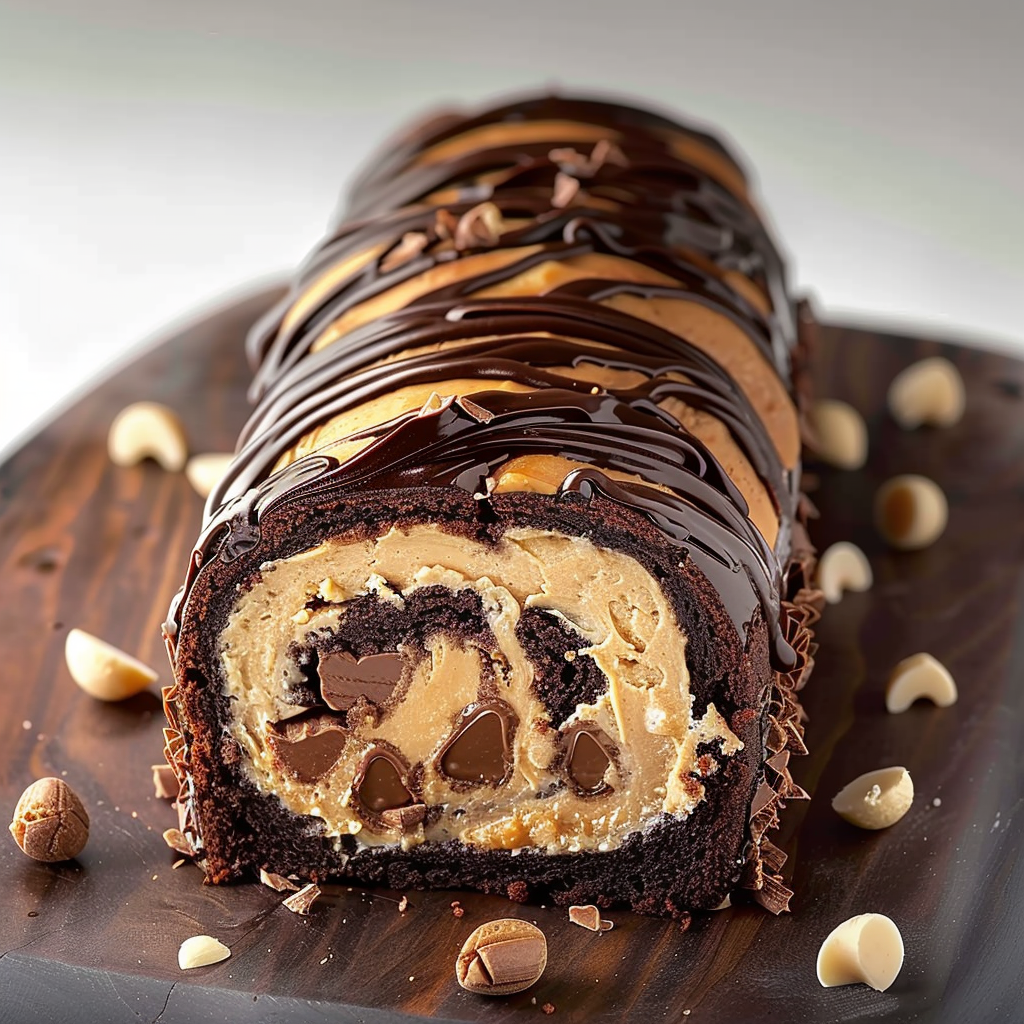 Chocolate Peanut Butter Cake Roulade Recipes Smile