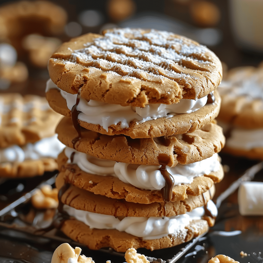 Peanut Butter S Mores Sandwich Cookies Recipes Smile