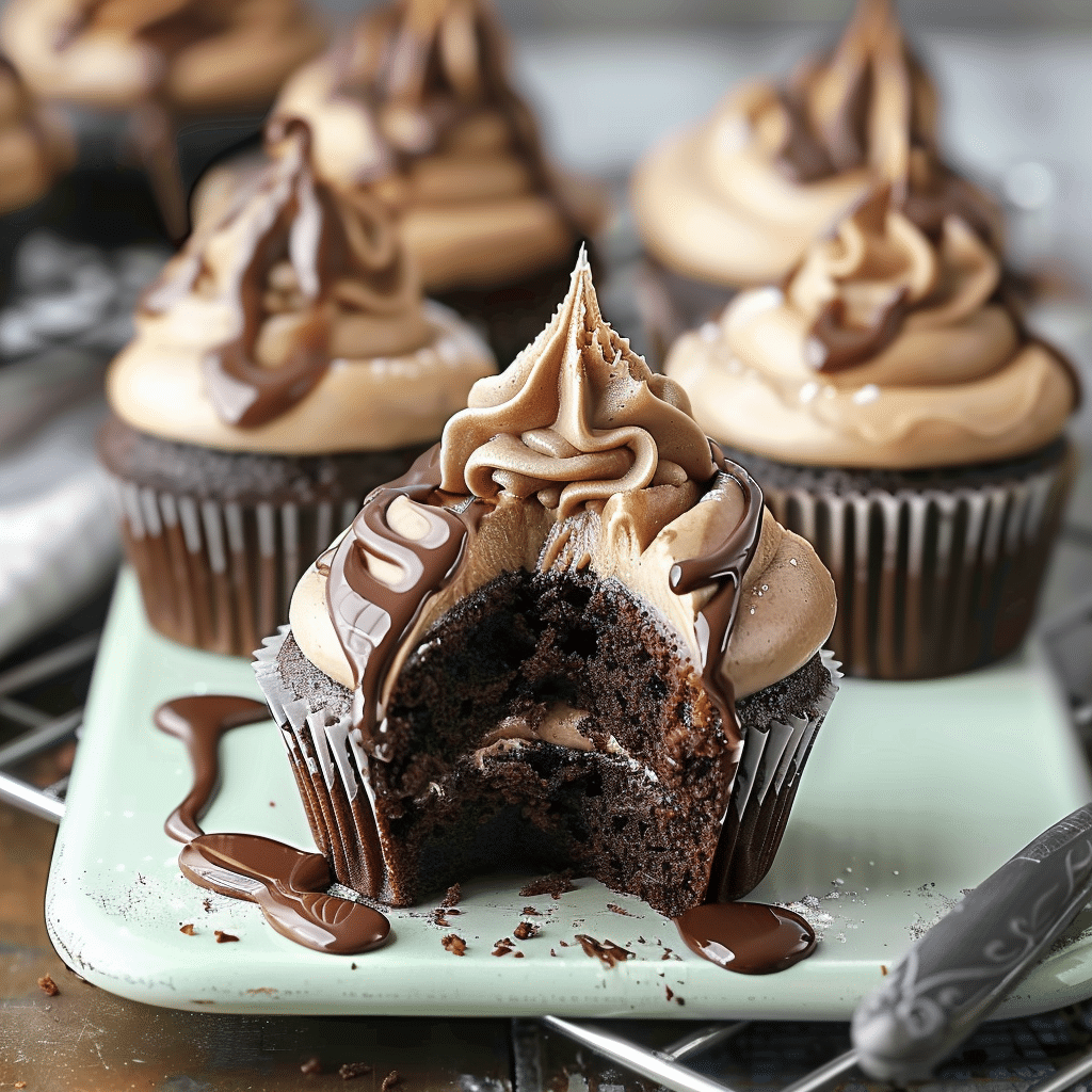 Fluffy Baileys Chocolate Cupcakes - Recipes Smile