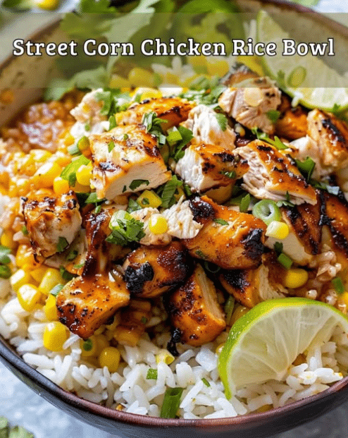 Street Corn Chicken Rice Bowl Recipe Recipes Smile