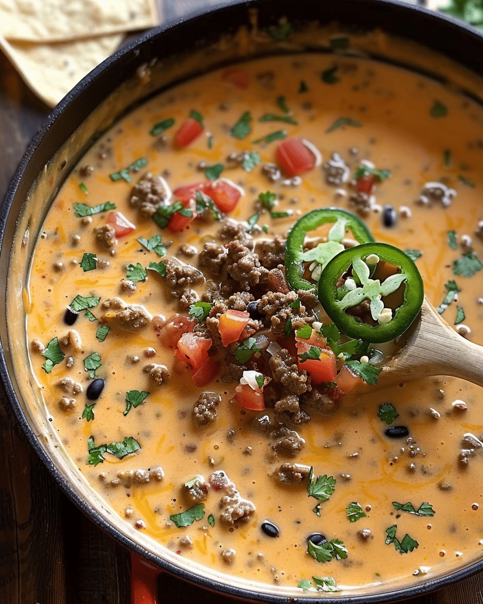 Spicy Cowboy Queso - Recipes Smile