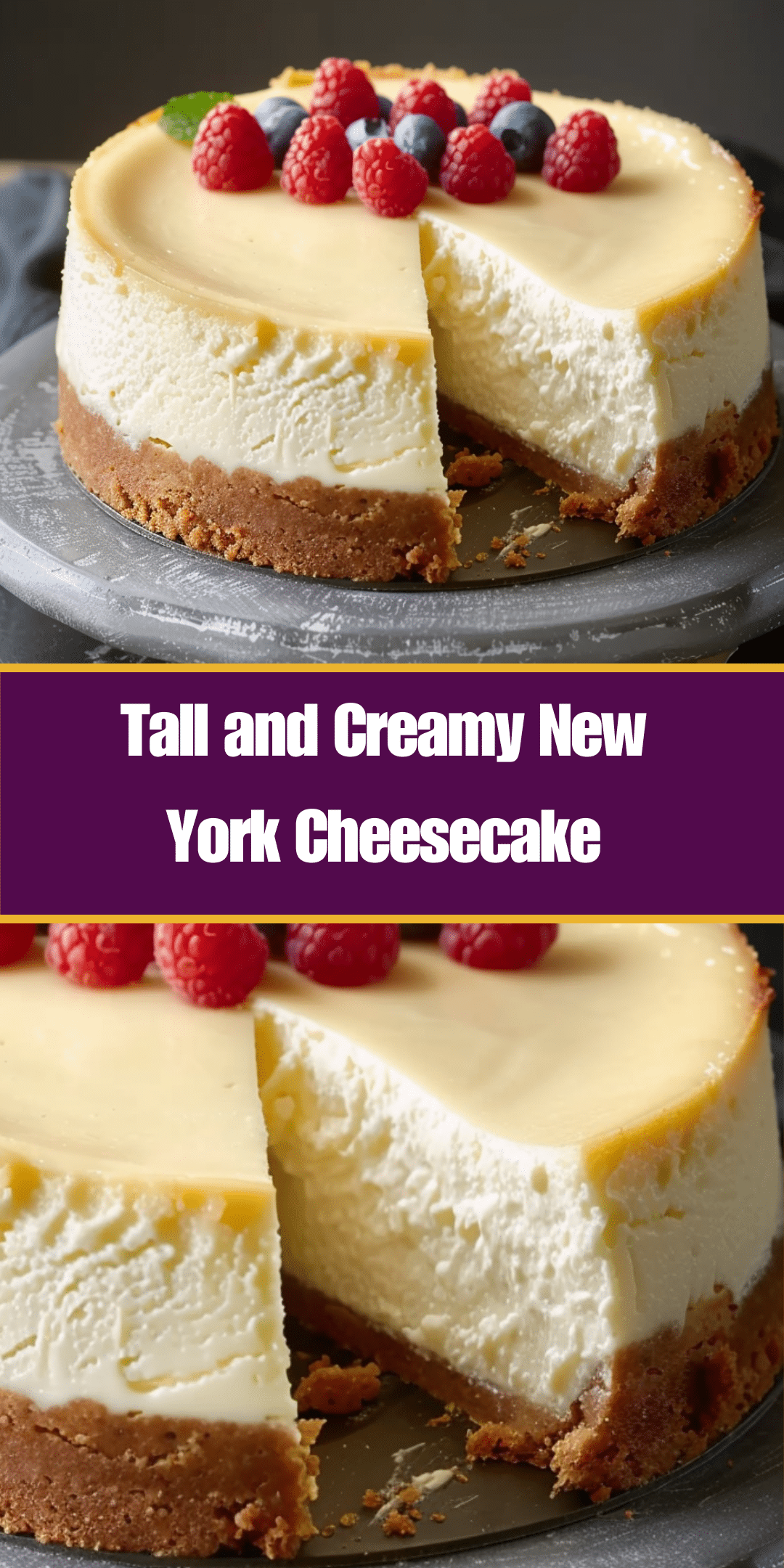 Tall and Creamy New York Cheesecake - Recipes Smile Tall and Creamy New York Cheesecake - Recipes Smile