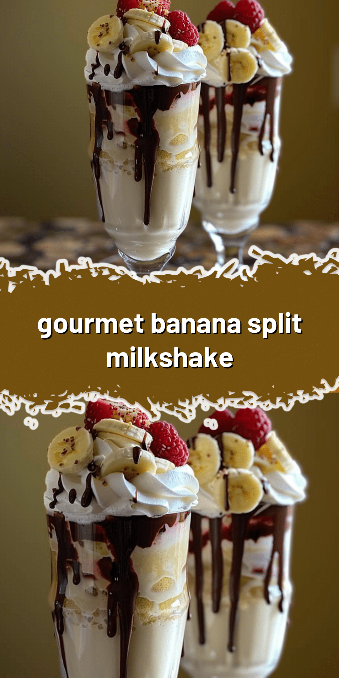 Gourmet Banana Split Milkshake Recipe - Recipes Smile