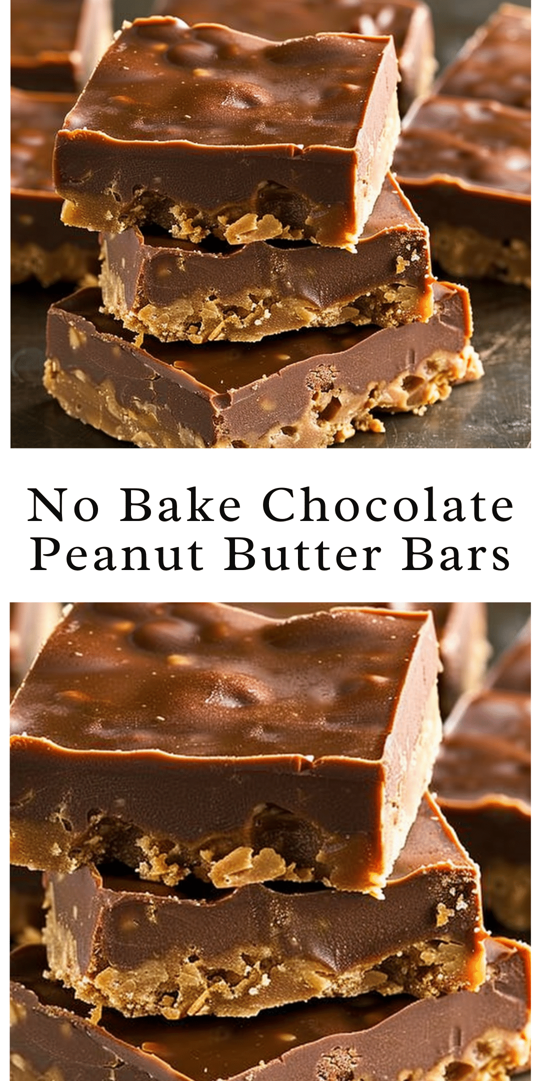 No Bake Chocolate Peanut Butter Bars - Recipes Smile