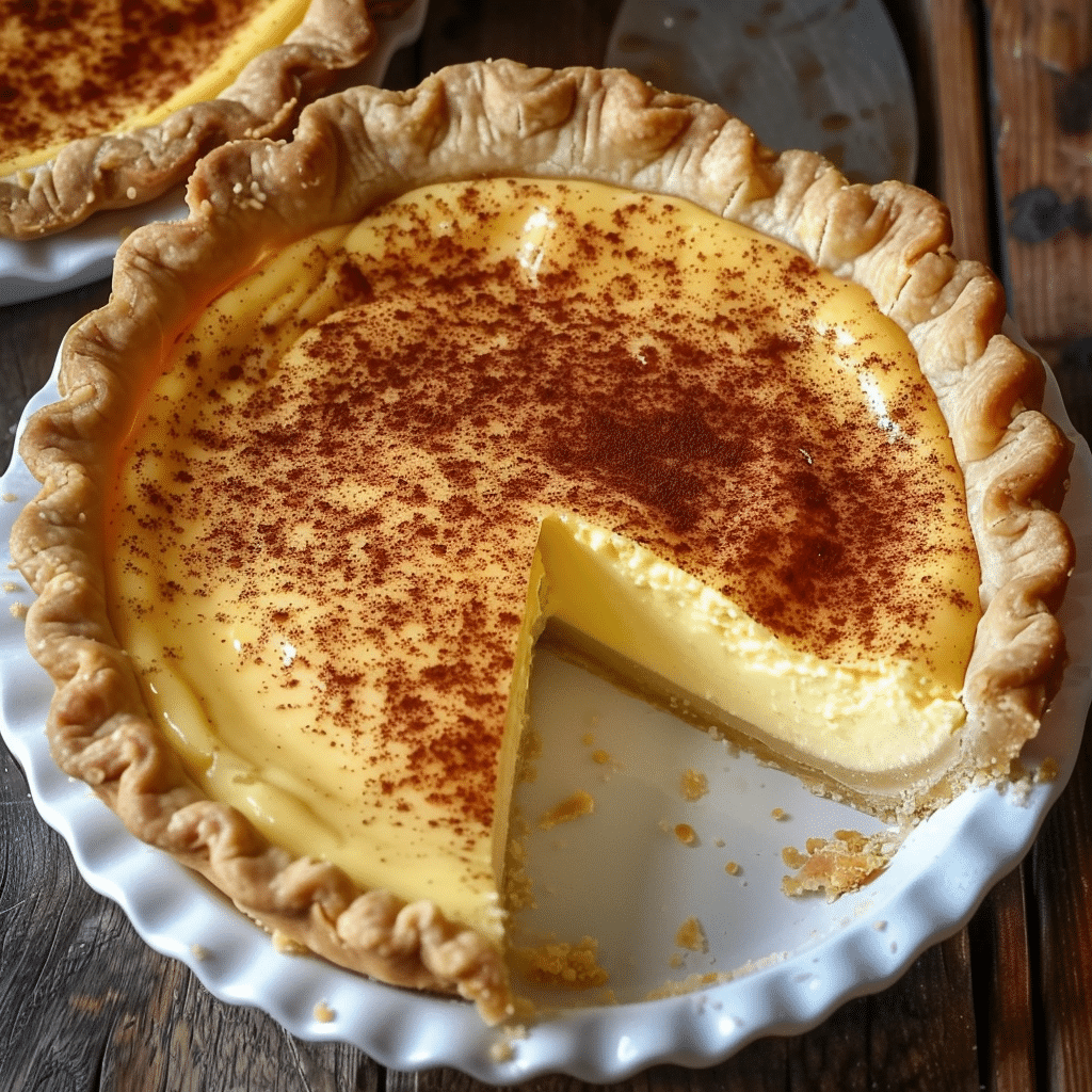Old Fashioned Egg Custard Pie - Recipes Smile