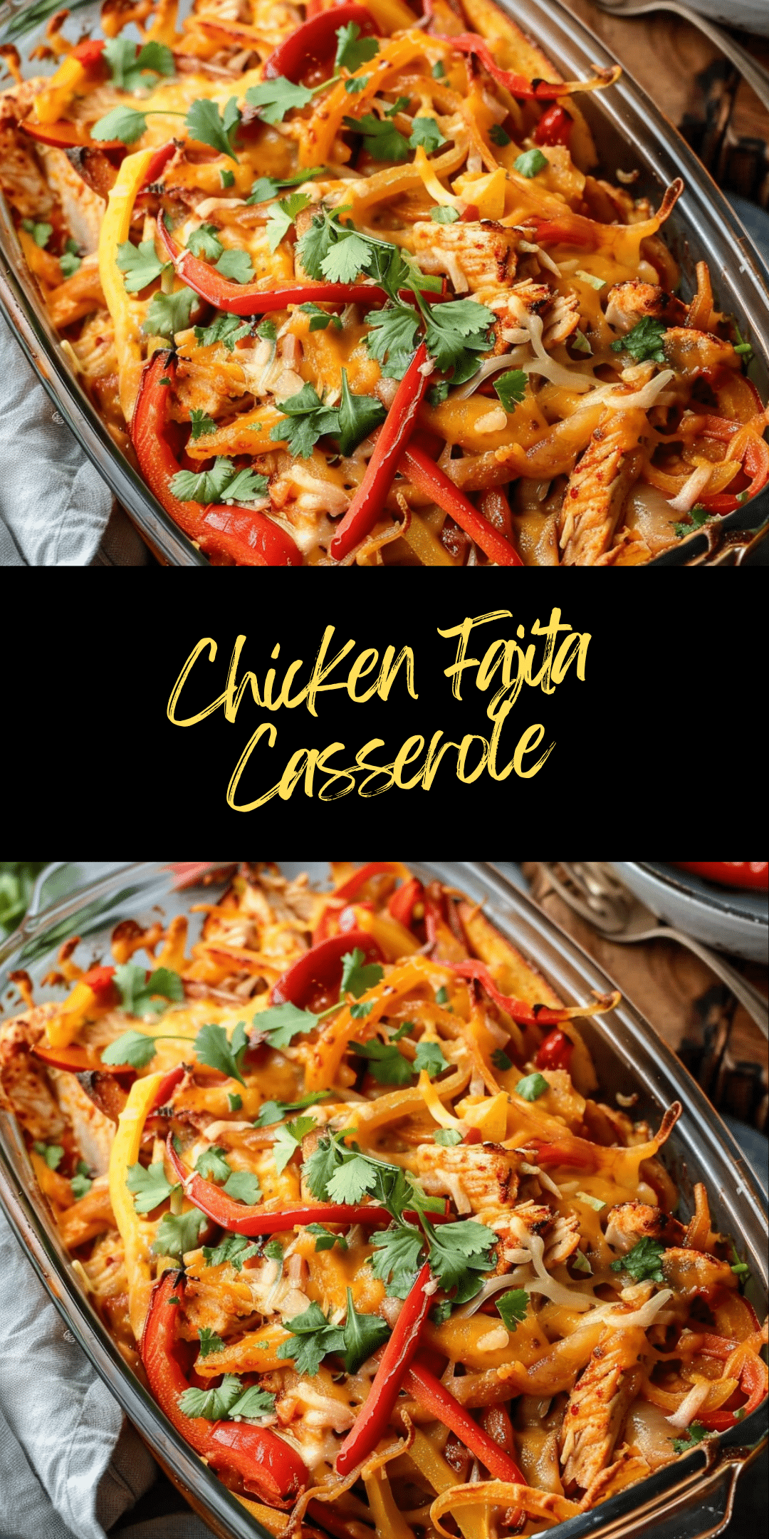 Chicken Fajita Casserole - Recipes Smile